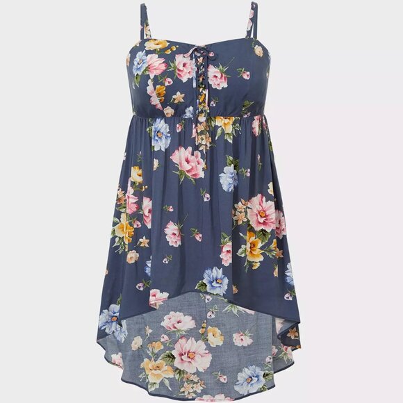 torrid Tops - Babydoll Challis Hi-Low Cami